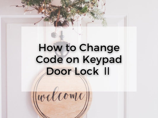 how to change code on keypad door lock