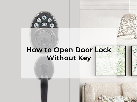 how to open door lock without key