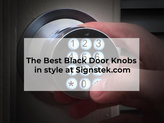 black door knob