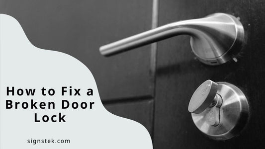 how to fix a broken door lock