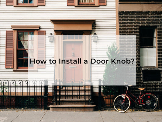 how to install a door knob