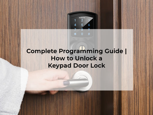 how to unlock a keypad door lock