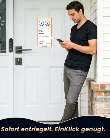 Signstek Smartes Türschloss Fingerabdruck &Bluetooth