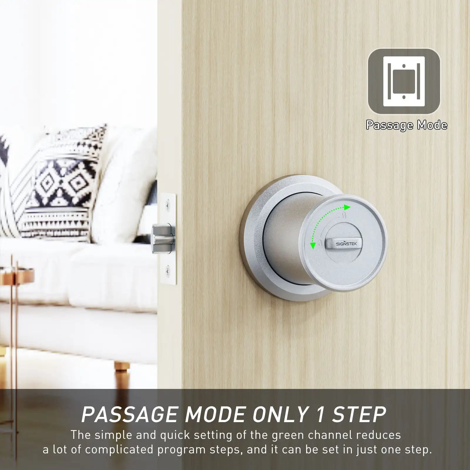 door knob with code