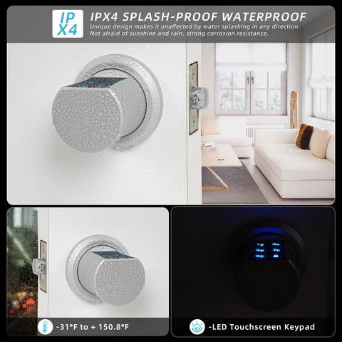 keypad lock door knob