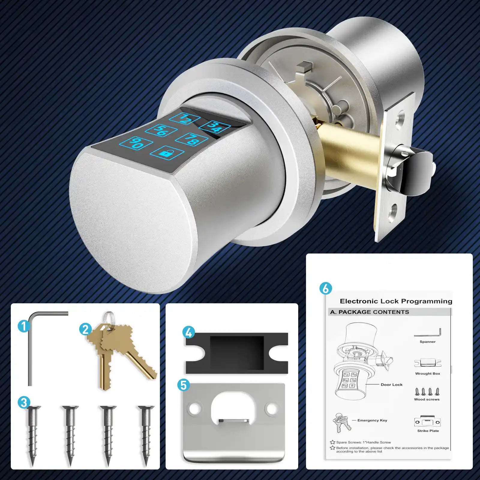 bedroom door lock with code