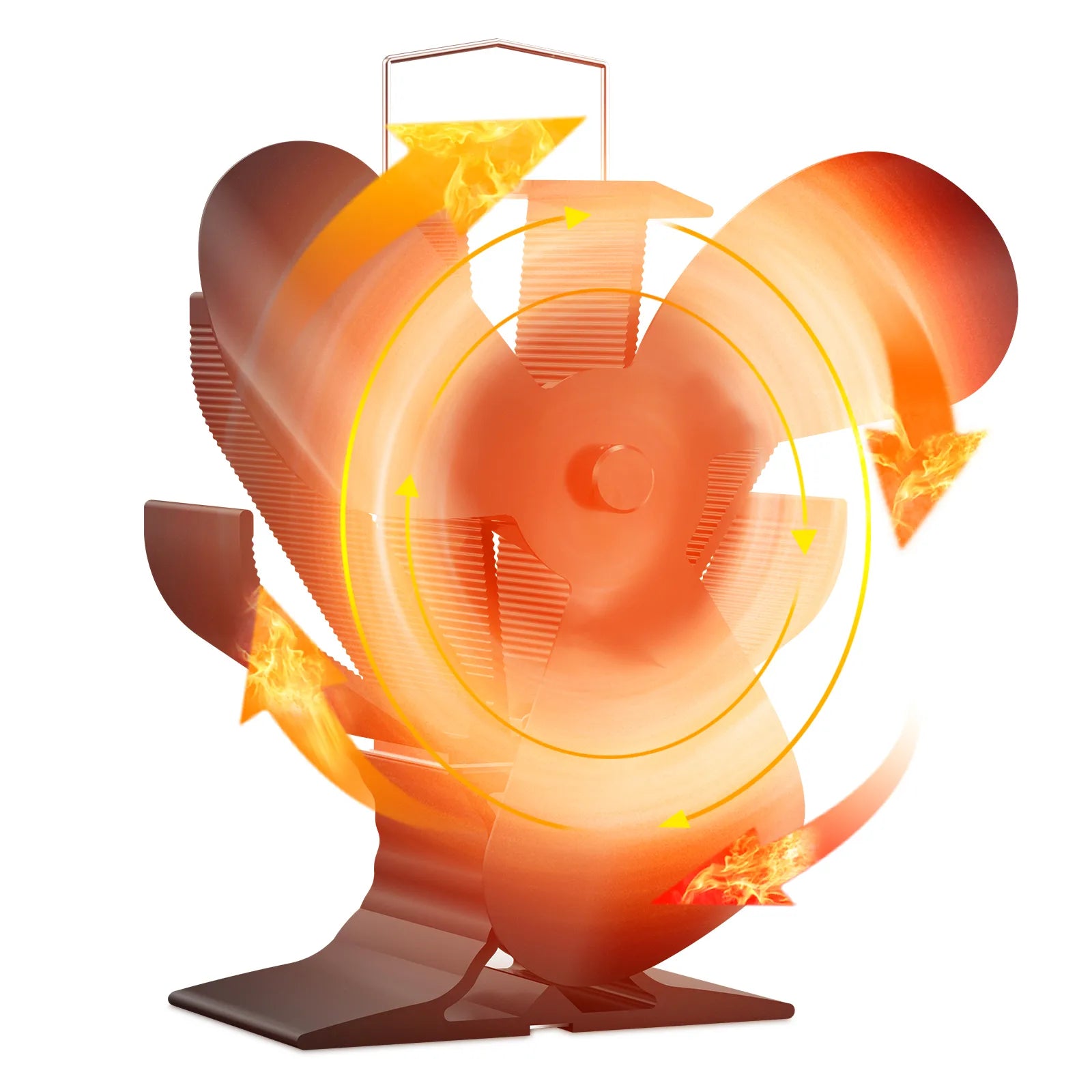 Heat Powered Wood Stove Fan for Wood/Log Burner/Fireplace/Heater