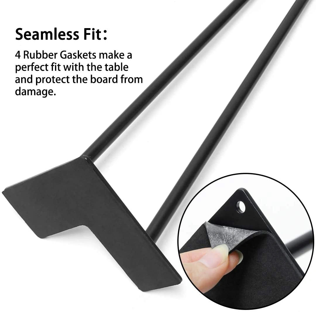 28" hairpin table and desk legs with seamless fit