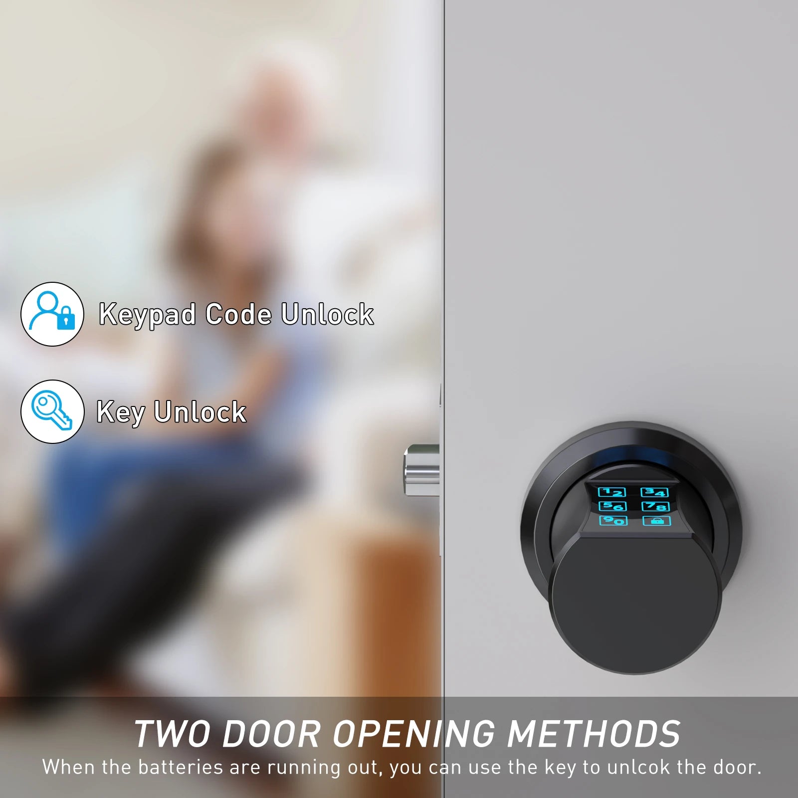 bedroom door code lock