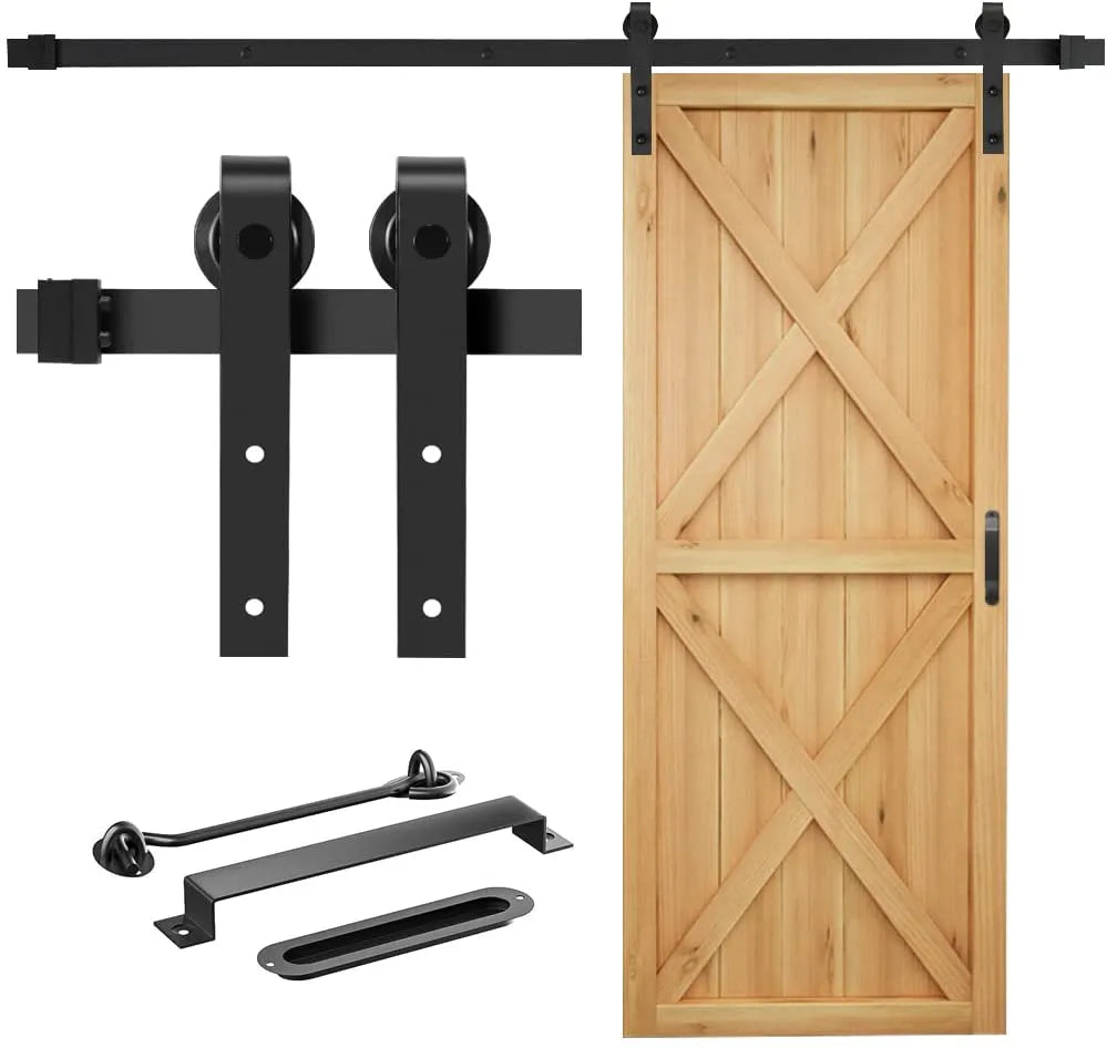 heavy duty sliding barn door with door hook hanger