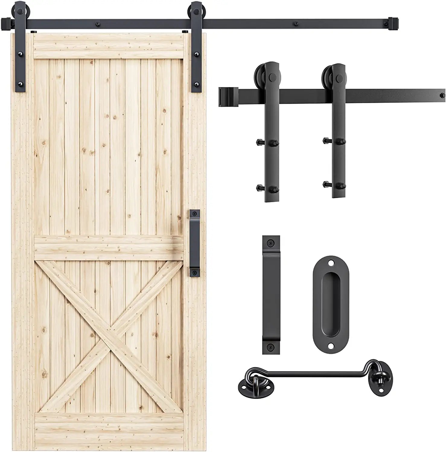5ft I shape barn door hardware