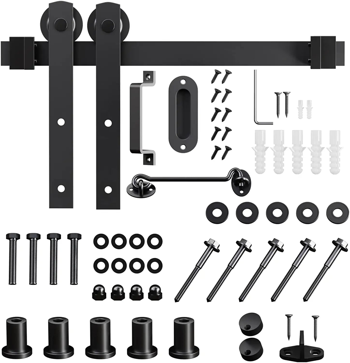 I shaped sliding barn door hardware kit