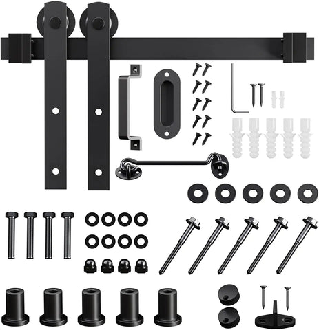 I shaped sliding barn door hardware kit