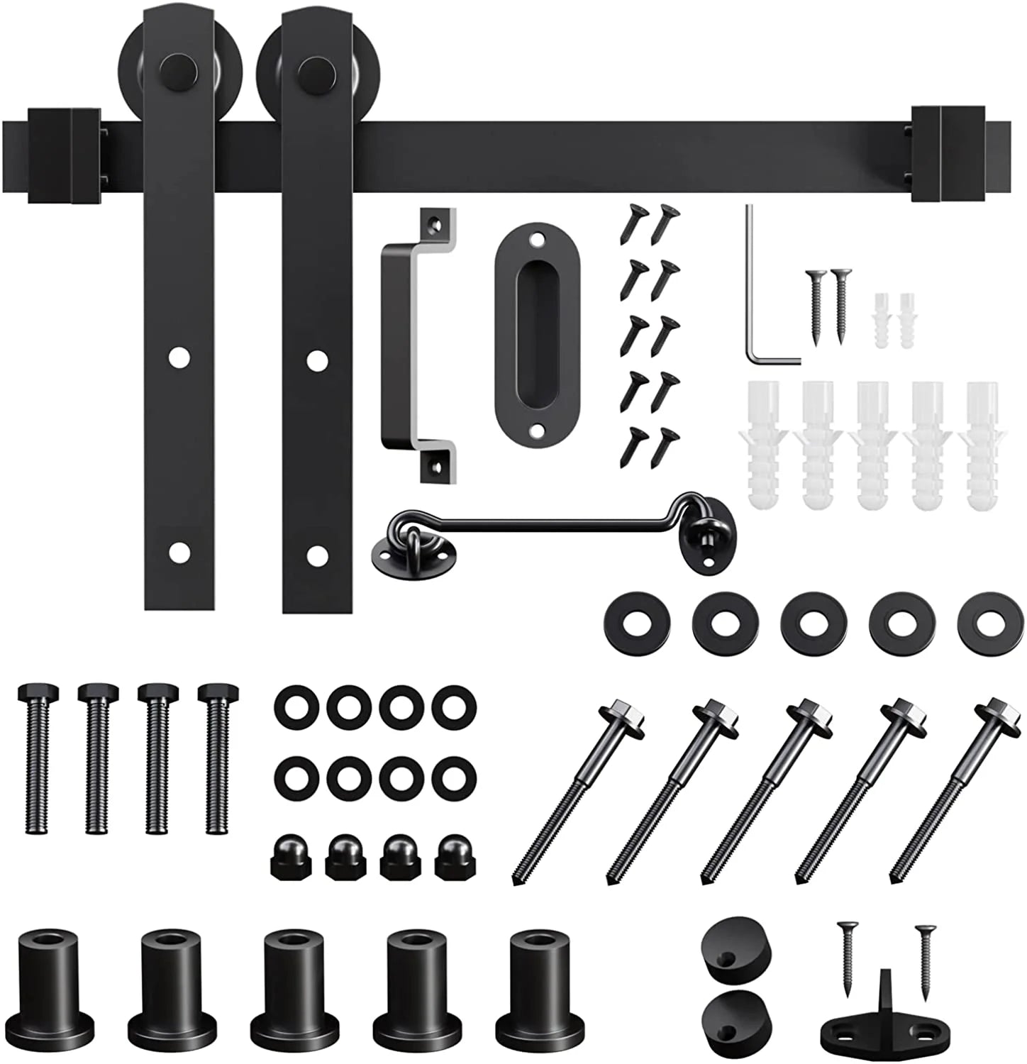 6ft I shape barn door hardware