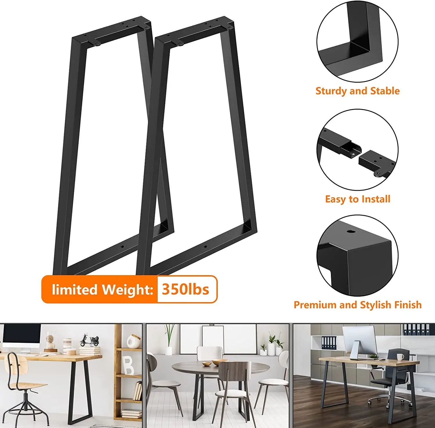 Trapezoid Table Legs Make Modern and Stylish Home – Signstek