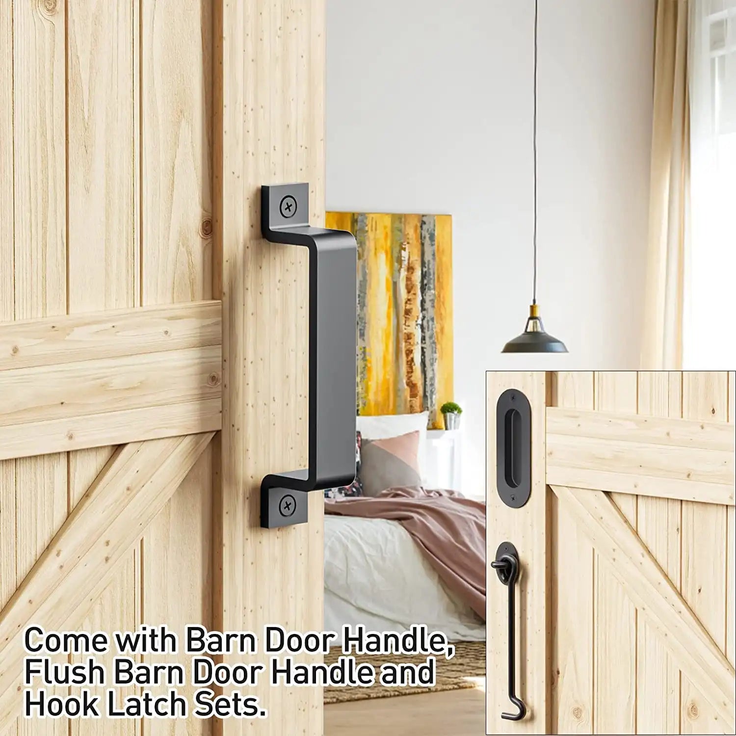 6ft I shape barn door hardware