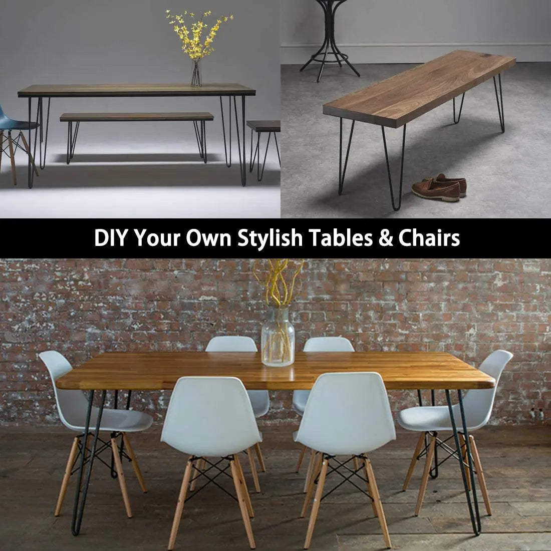 DIY your own hairpin table and desk legs