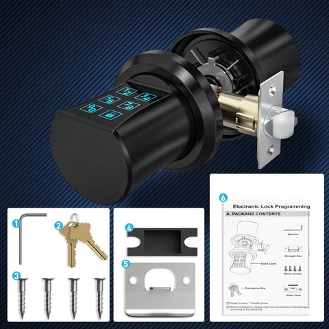exterior keyless door knob