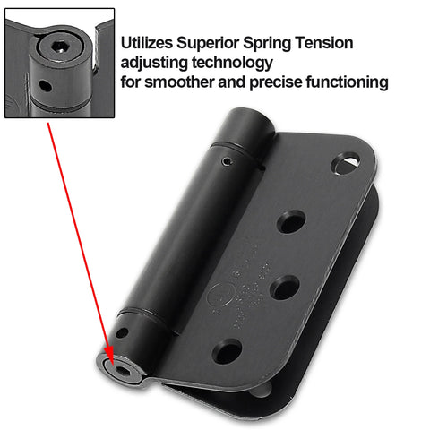 Black Heavy Duty Self Closing Door Hinges 