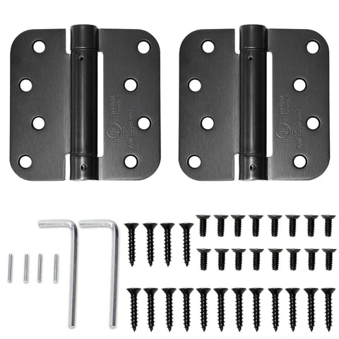 Black Heavy Duty Self Closing Door Hinges 