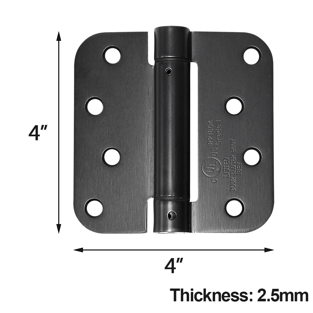 Black Heavy Duty Self Closing Door Hinges 