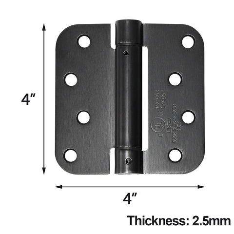 Black Heavy Duty Self Closing Door Hinges 