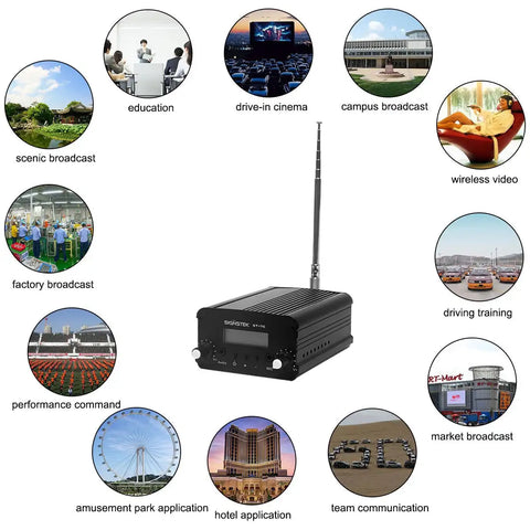 fm transmitter for drive in church