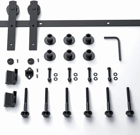 all components of I shape barn door hardware