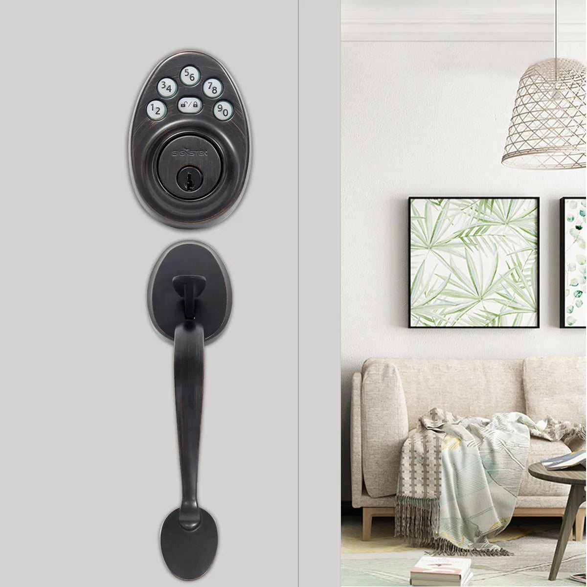Signstek front door handleset